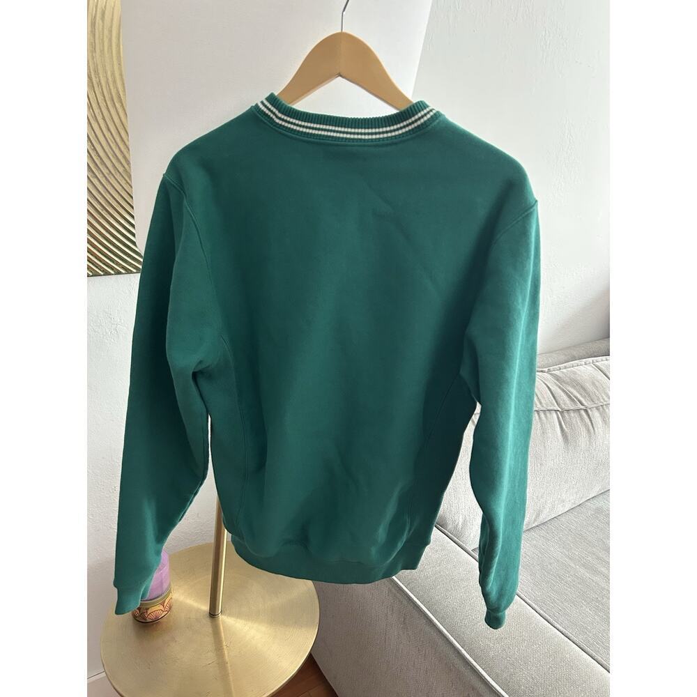 Vintage Champion Reverse Weave Sweatshirt Retro Green Oval Logo S - Picture 3 of 9